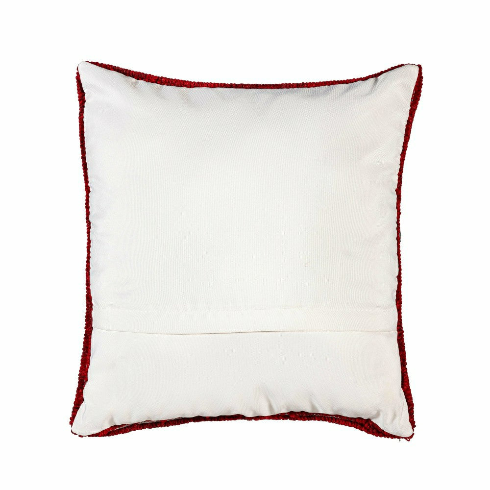 Indoor/Outdoor Hooked Cardinal Throw Pillow | Plow & Hearth
