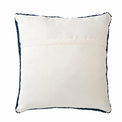 Indoor/Outdoor Blue Heron Hooked Polypropylene Throw Pillow | Plow & Hearth