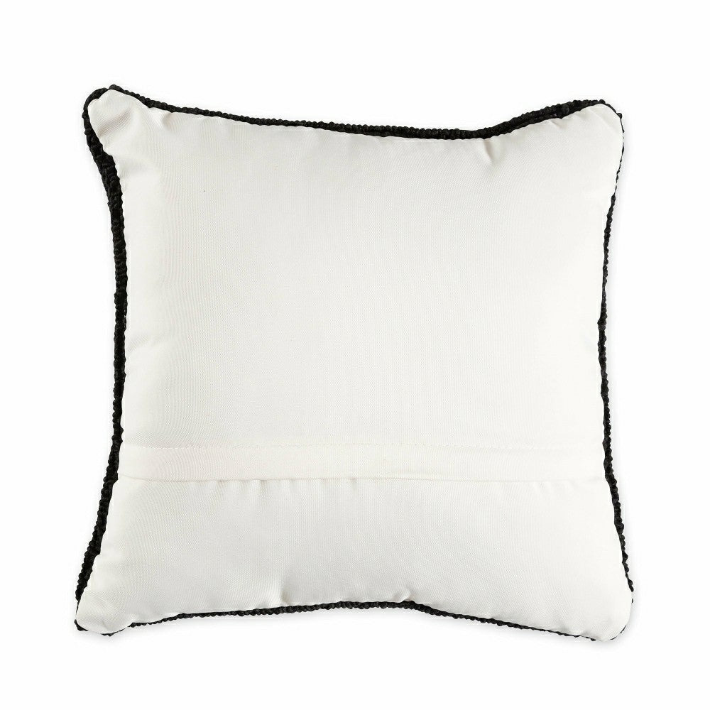 Indoor/Outdoor Hooked Polypropylene Poinsettia Throw Pillow | Plow & Hearth