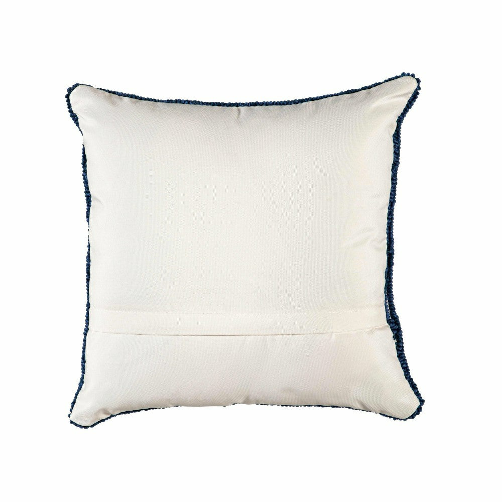 Indoor/Outdoor Hooked Polypropylene Birds in Branches Throw Pillow 18" | Plow & Hearth