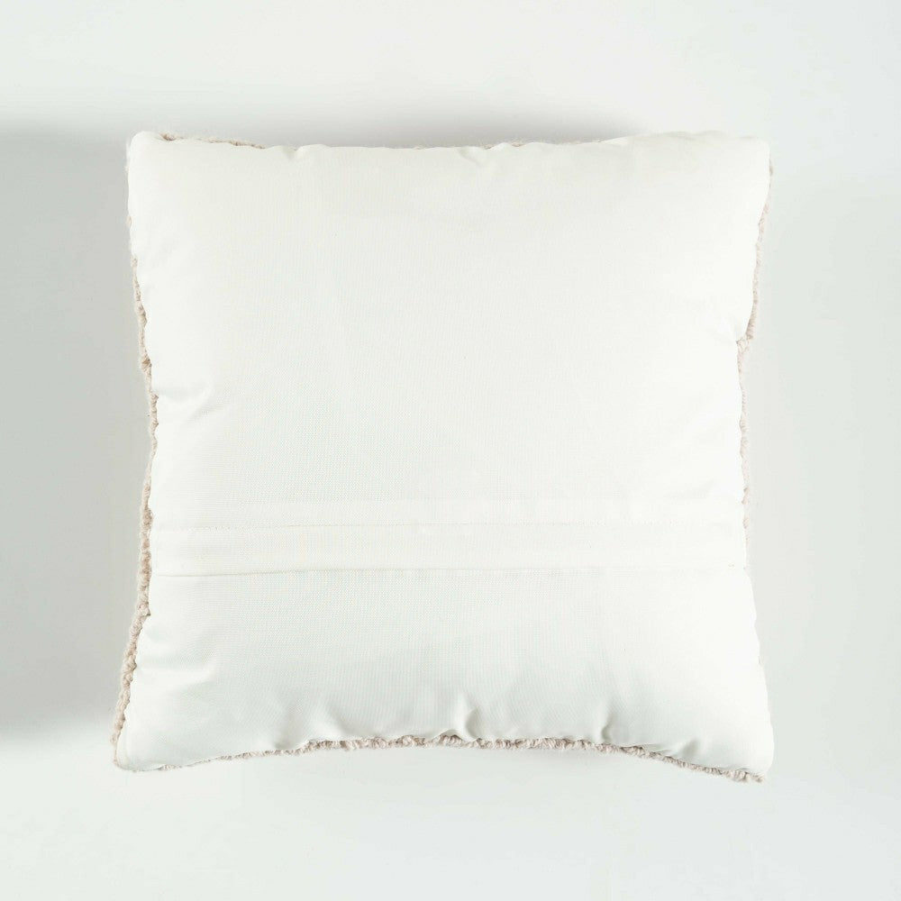 Santa Snow Angel Hand-Hooked Wool Throw Pillow | Plow & Hearth