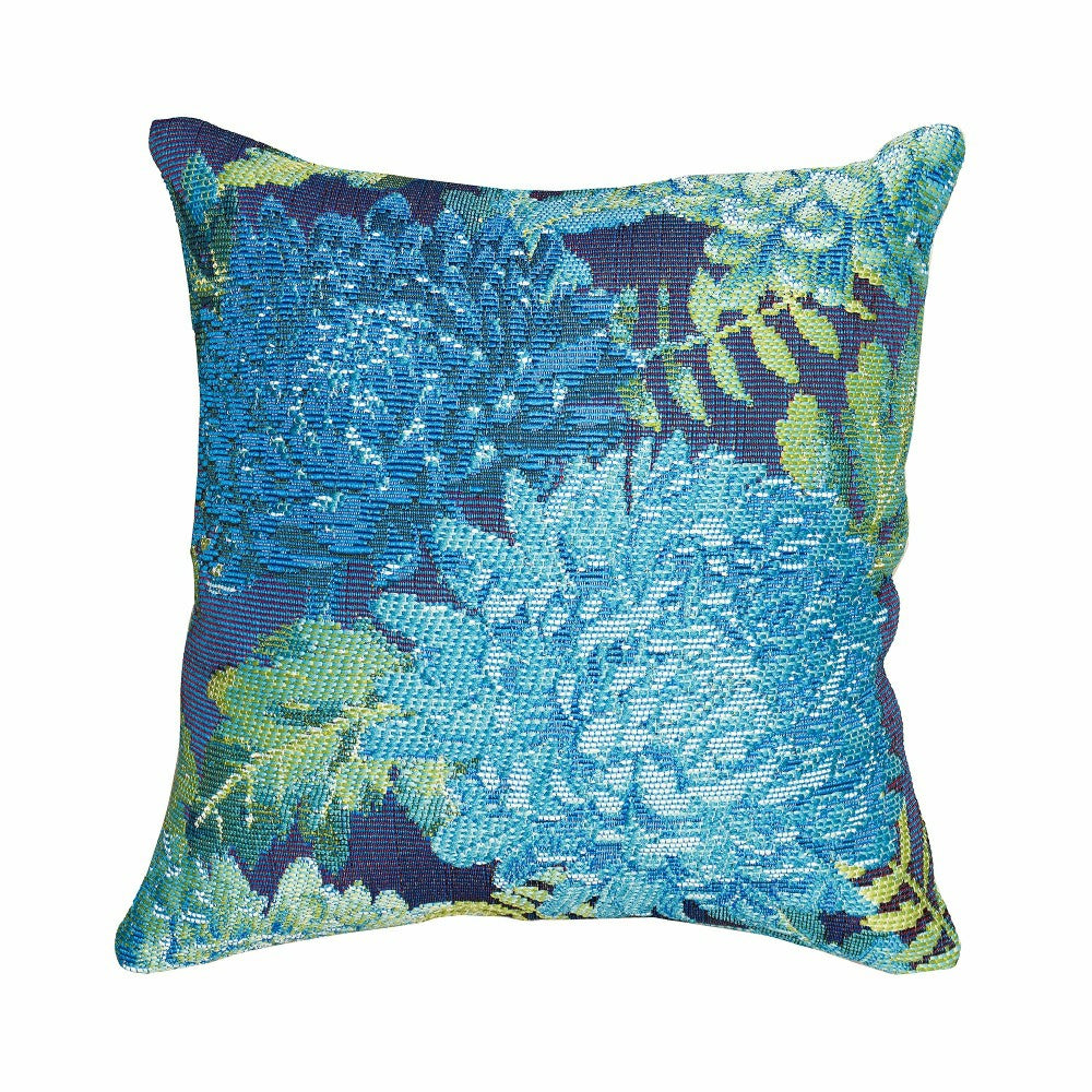 Indoor/Outdoor Chrysanthemum Polypropylene Throw Pillow | Plow & Hearth