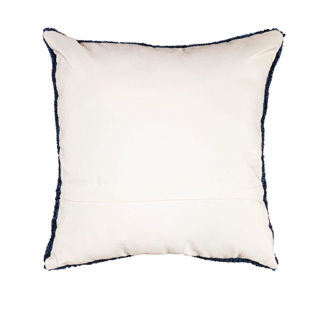 Indoor/Outdoor Palermo Floral Hooked Polypropylene Throw Pillow | Plow & Hearth