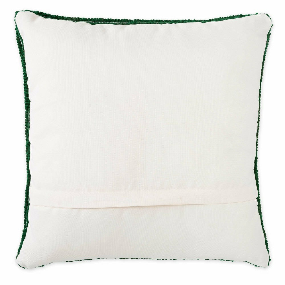 Indoor/Outdoor Frog Hooked Throw Pillow 18"x18" | Plow & Hearth