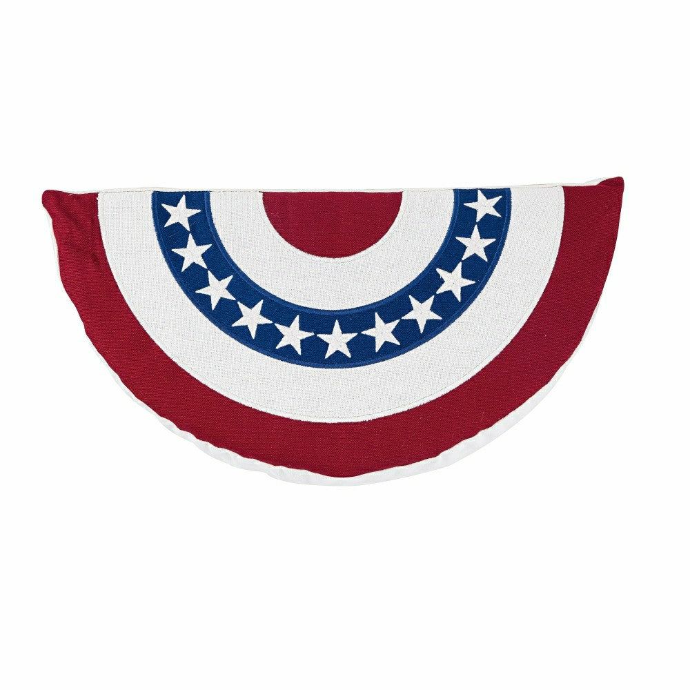 Star-Spangled Flag Slice Cotton Pillow | Plow & Hearth