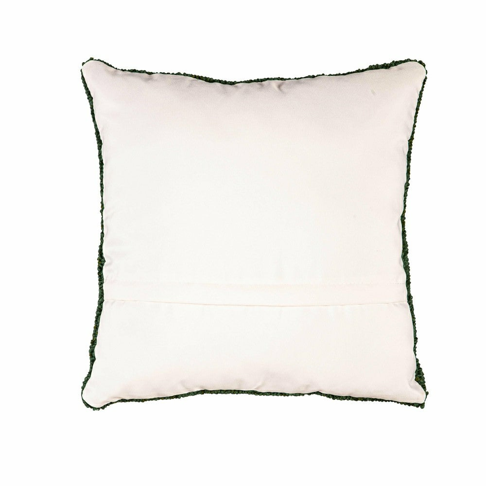 Indoor/Outdoor Cardinal/Geranium Hooked Polypropylene Throw Pillow 18" | Plow & Hearth