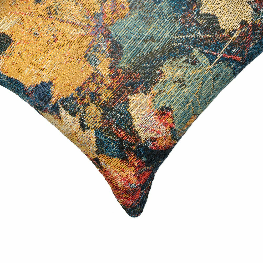 Indoor/Outdoor Autumn Leaves Polypropylene Throw Pillow | Plow & Hearth