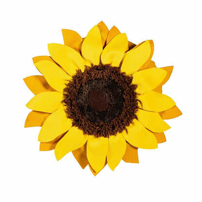 Grateful Gatherings Sunflower Shaped Pillow, 16" | Plow & Hearth