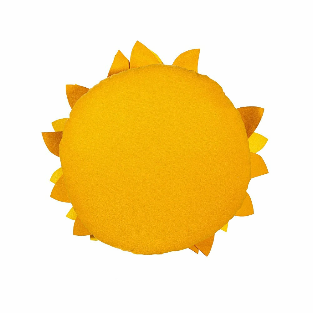 Grateful Gatherings Sunflower Shaped Pillow, 16" | Plow & Hearth