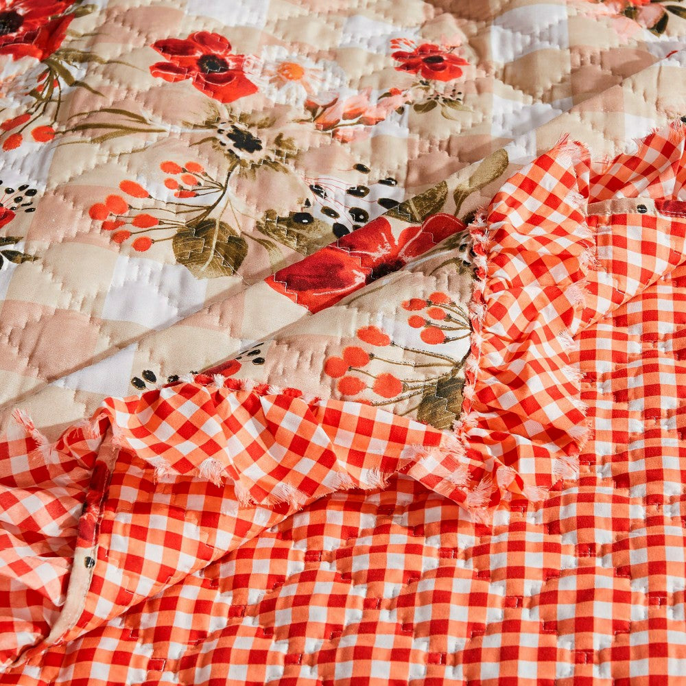 Patterned Quilted Throw | Plow & Hearth
