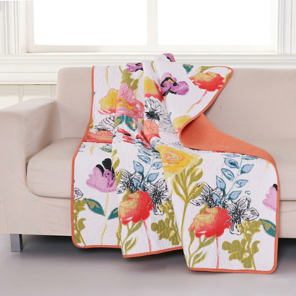 Patterned Quilted Throw | Plow & Hearth