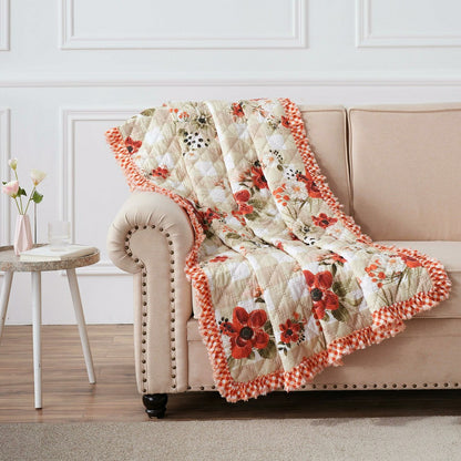 Patterned Quilted Throw | Plow & Hearth