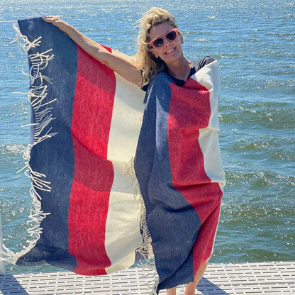 Peace Freedom Lambswool Blanket, 48” x 72” | Plow & Hearth
