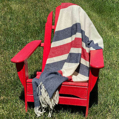 Peace Freedom Lambswool Blanket, 48” x 72” | Plow & Hearth