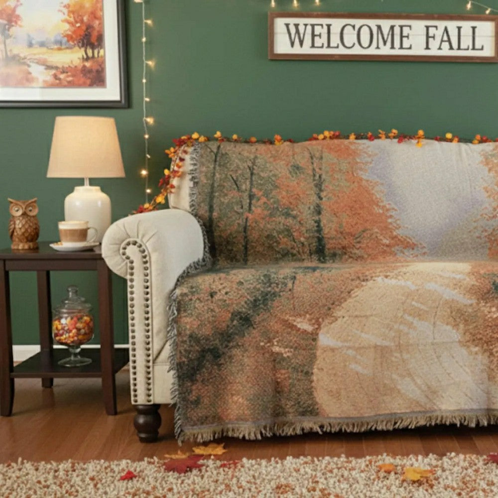 Autumn Authentic Tapestry Throw Blanket | Plow & Hearth