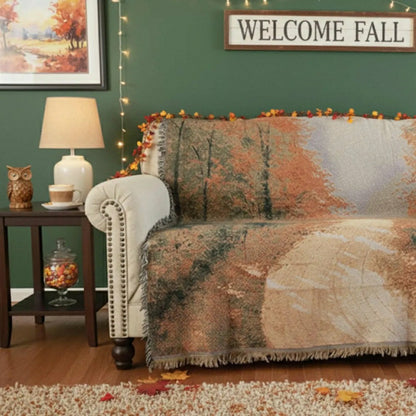 Autumn Authentic Tapestry Throw Blanket | Plow & Hearth