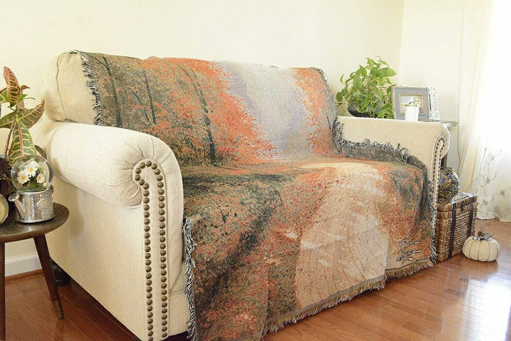 Autumn Authentic Tapestry Throw Blanket | Plow & Hearth