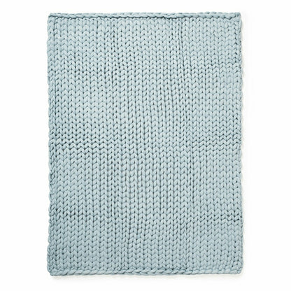 Chunky Knit Throw, Blue | Plow & Hearth