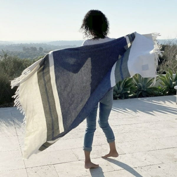 Peace Mother Earth Lambswool Blanket, 48” x 72” | Plow & Hearth