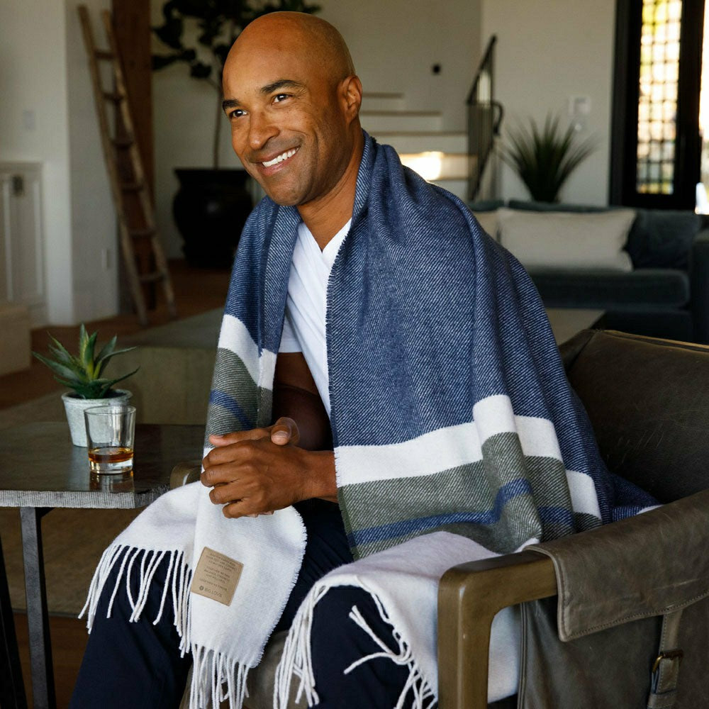 Peace Mother Earth Lambswool Blanket, 48” x 72” | Plow & Hearth