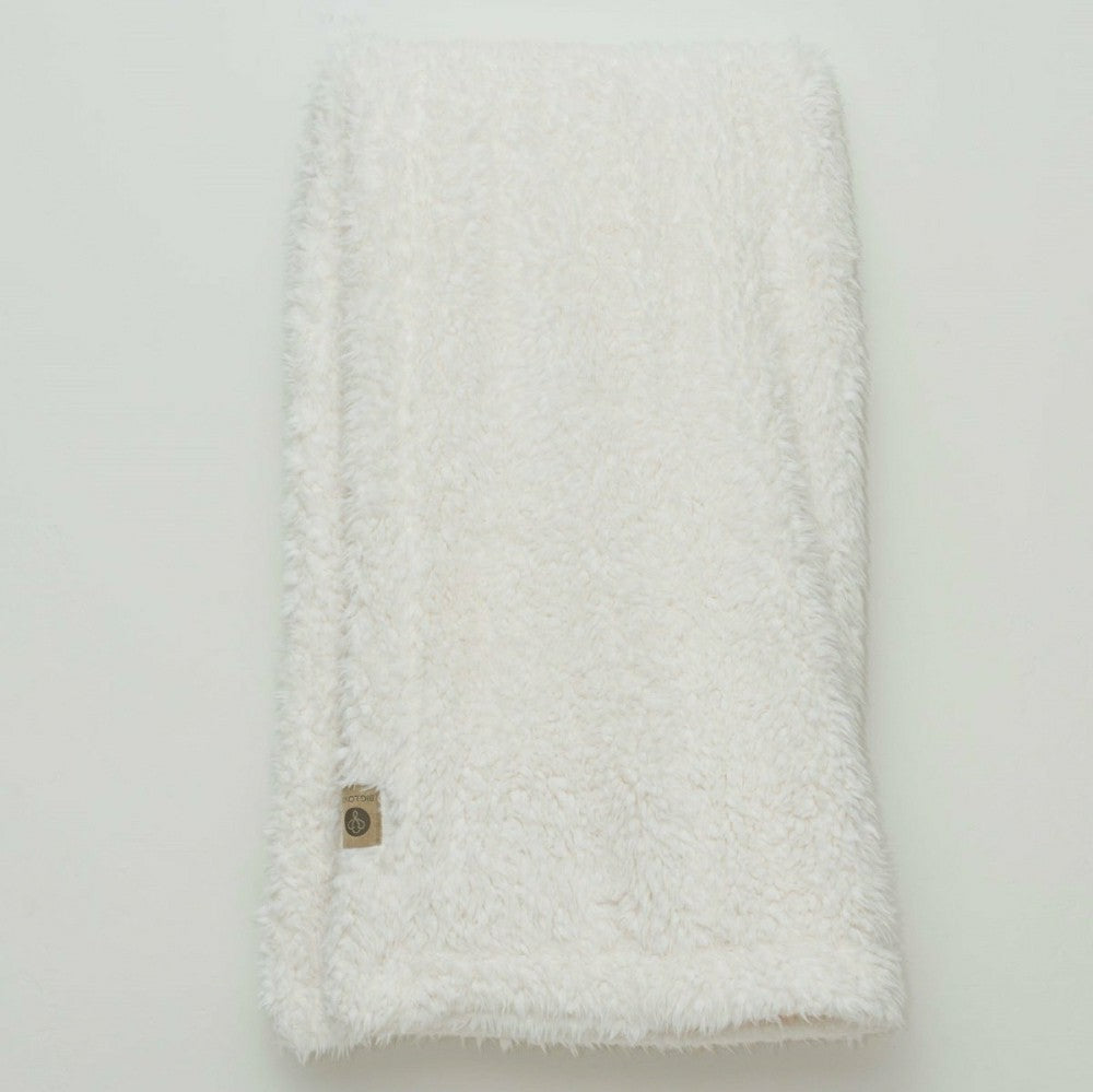 Angel Plush Blanket, 48” x 72”, Whisper White | Plow & Hearth