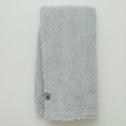 Angel Plush Blanket, 48” x 72”, Silver Cloud | Plow & Hearth