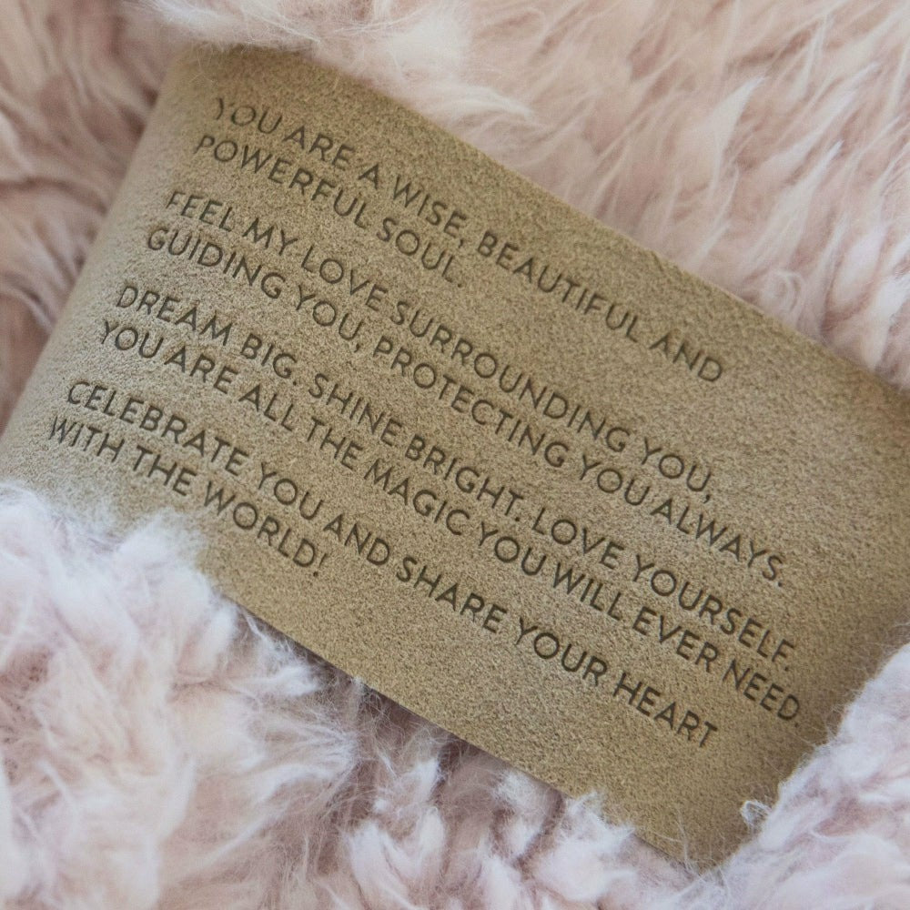 Angel Plush Blanket, 48” x 72”, Dusty Pink | Plow & Hearth