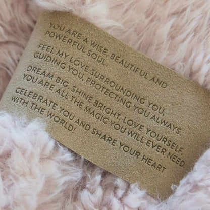 Angel Plush Blanket, 48” x 72”, Dusty Pink | Plow & Hearth