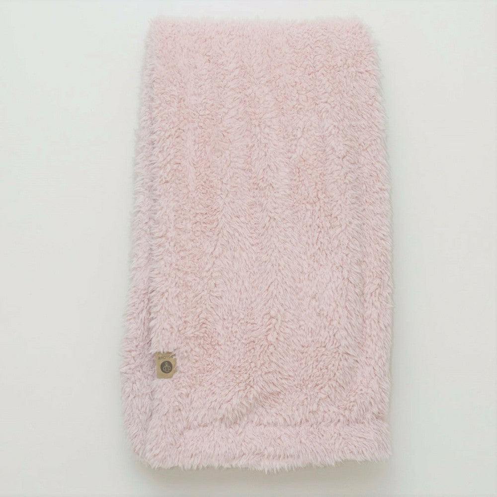 Angel Plush Blanket, 48” x 72”, Dusty Pink | Plow & Hearth