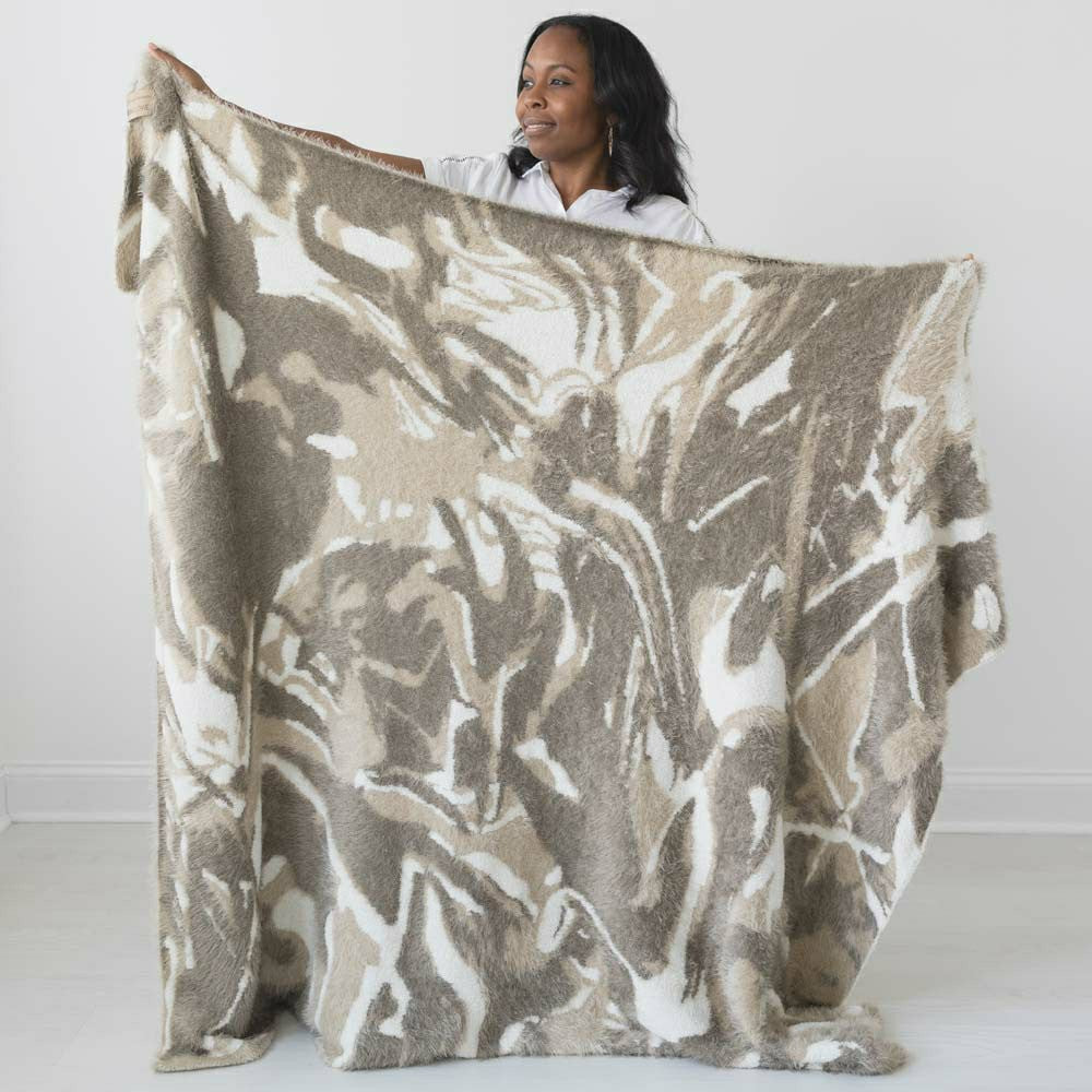 Dream Jumper Maybach Knit Blanket, Pluto, 48” x 72” | Plow & Hearth