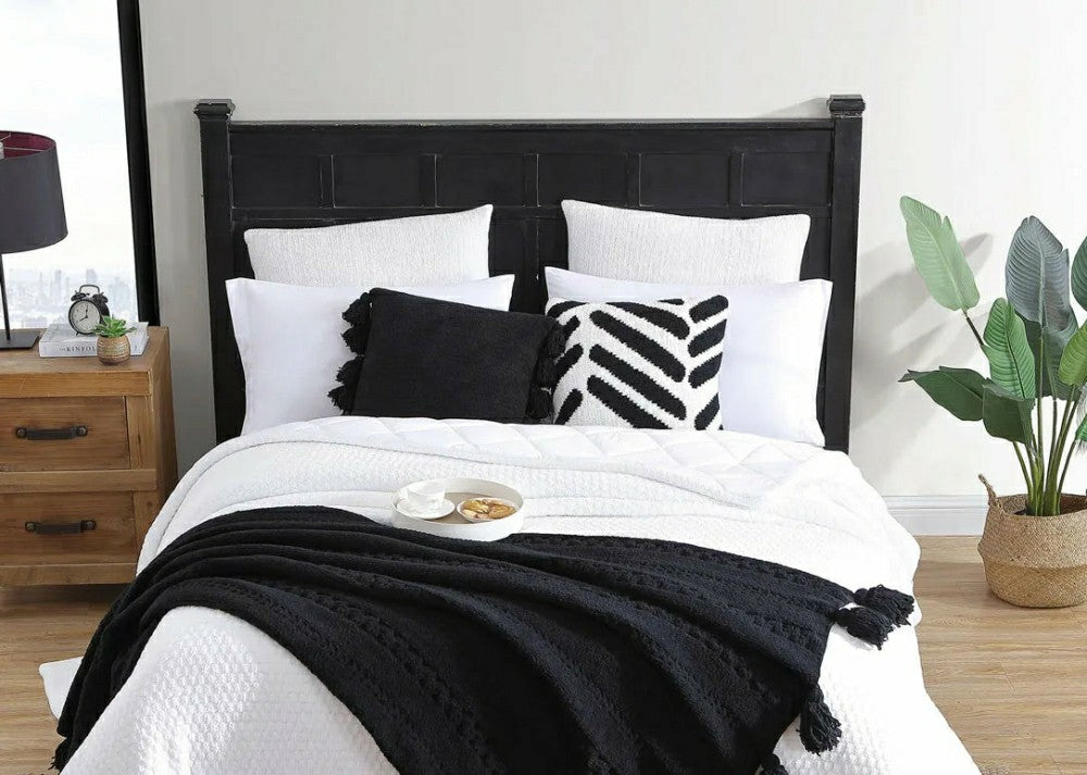 Braided Pom Pom Throw | Plow & Hearth