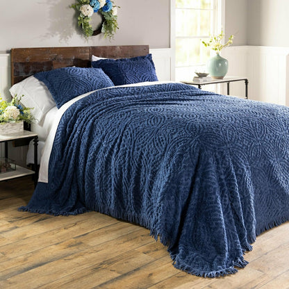 Wedding Ring Tufted Chenille Sham | Plow & Hearth