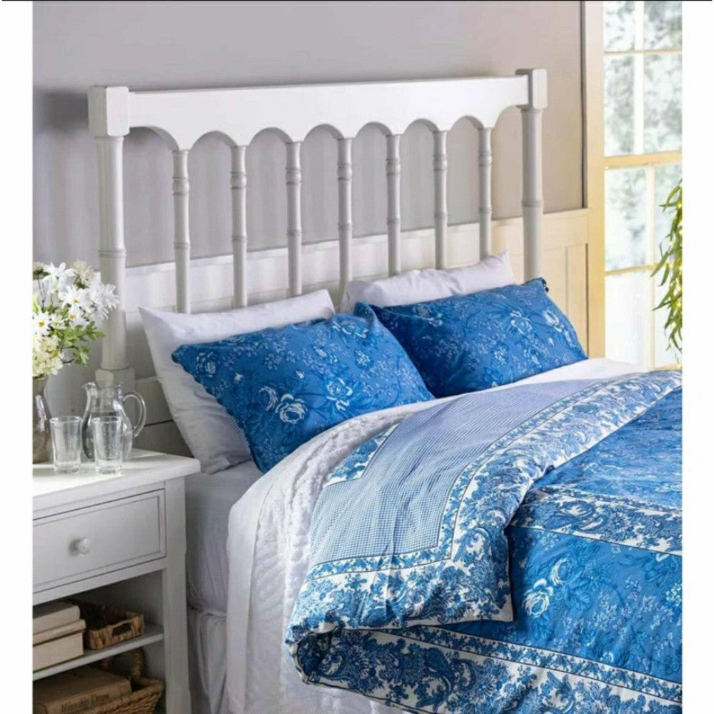 Porcelain Rose Blue Floral Reversible Bedding, King Duvet | Plow & Hearth