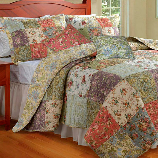 Cotton Wildflower Quilt Bonus Set | Plow & Hearth