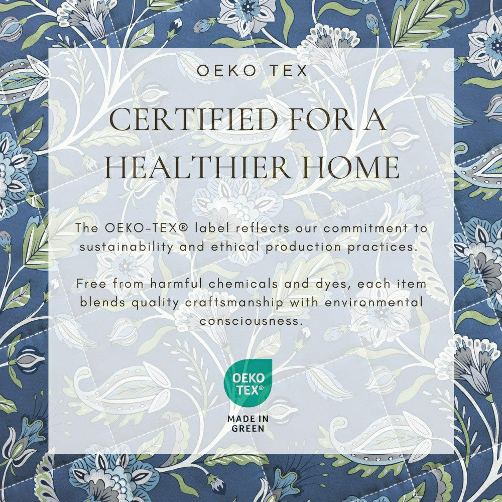 Indira Floral Boho Printed Cotton Quilt Set | Plow & Hearth