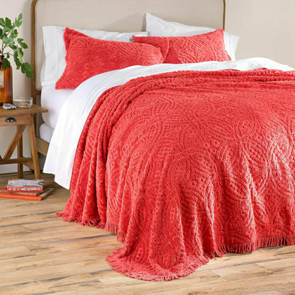 Full Wedding Ring Tufted Chenille Bedspread | Plow & Hearth
