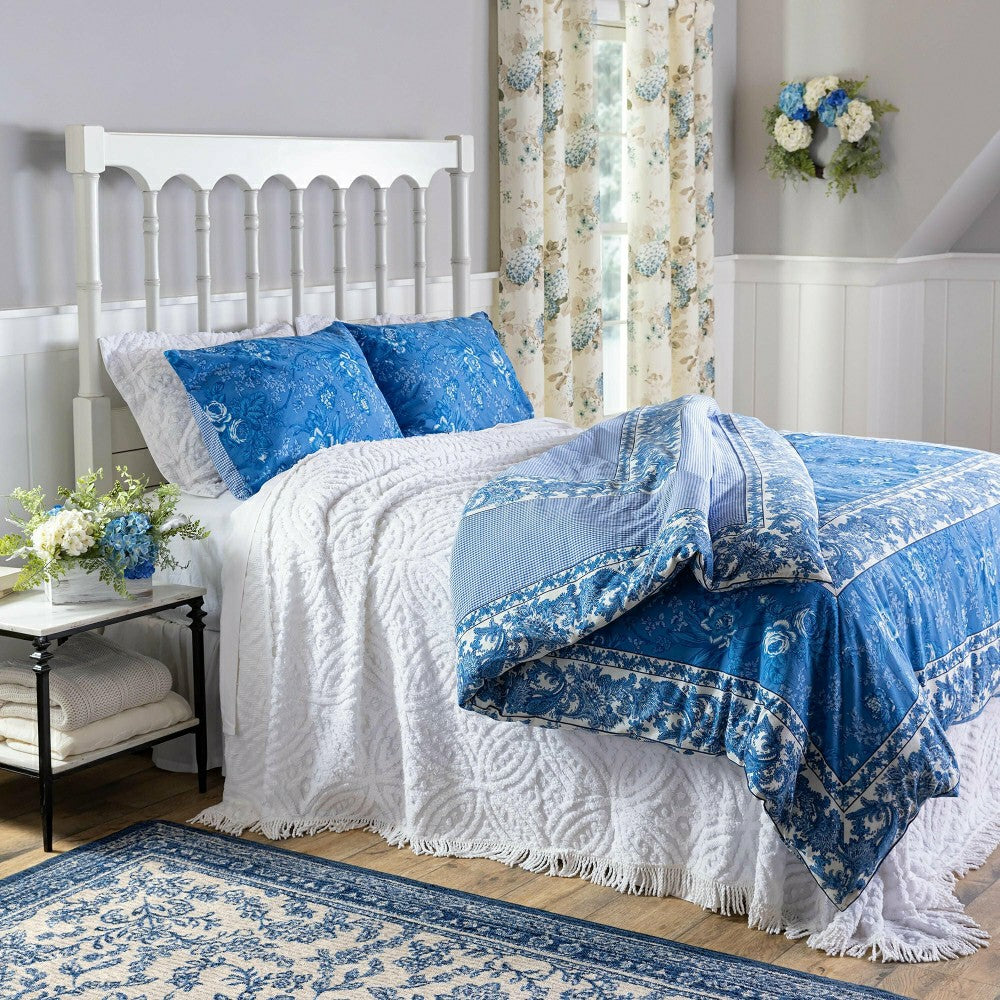 Porcelain Rose Pillow Cover | Plow & Hearth