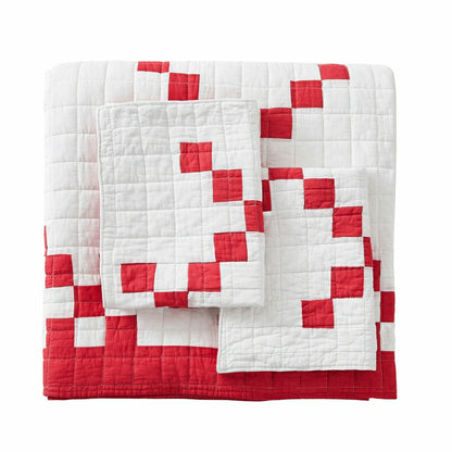 Irish Chain Patchwork Cotton Quilt Set | Plow & Hearth