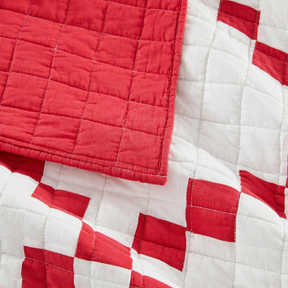 Irish Chain Patchwork Cotton Quilt Set | Plow & Hearth