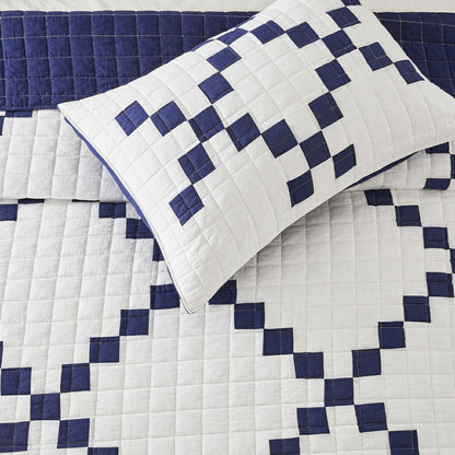 Irish Chain Patchwork Cotton Quilt Set | Plow & Hearth