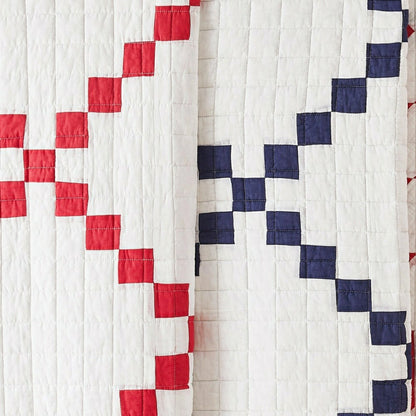 Irish Chain Patchwork Cotton Quilt Set | Plow & Hearth