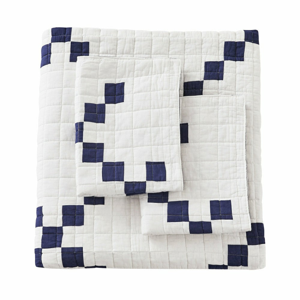 Irish Chain Patchwork Cotton Quilt Set | Plow & Hearth