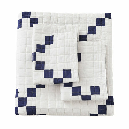 Irish Chain Patchwork Cotton Quilt Set | Plow & Hearth