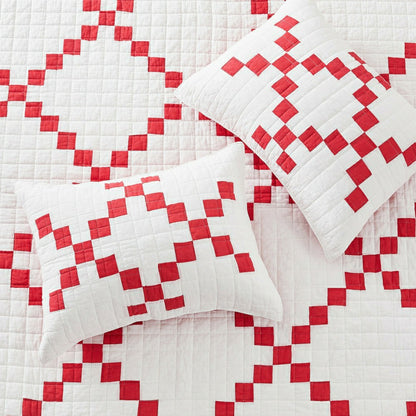 Irish Chain Patchwork Cotton Quilt Set | Plow & Hearth