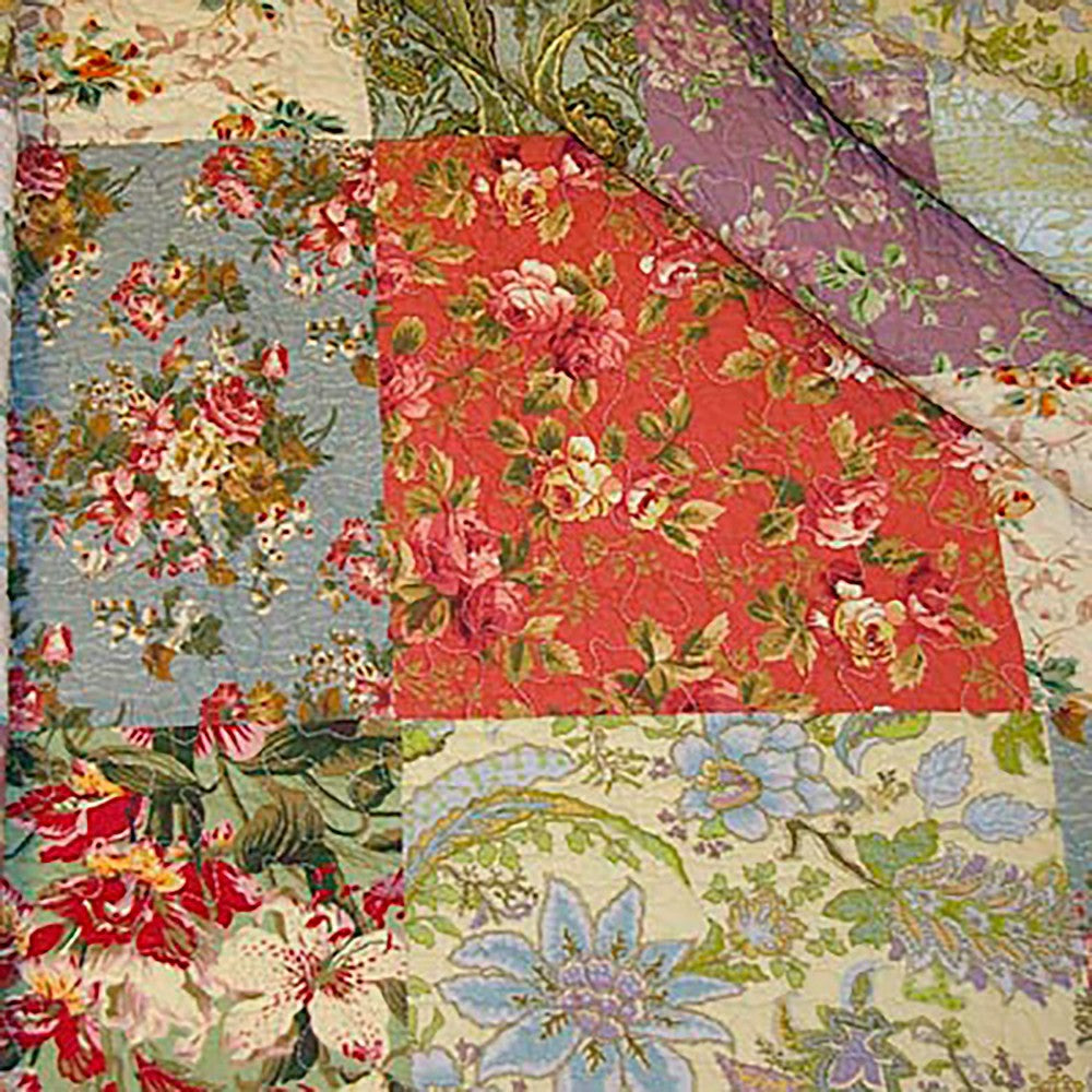 Wildflower Patchwork Block Quilt | Plow & Hearth