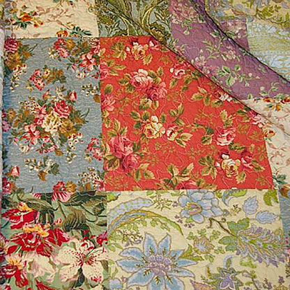 Wildflower Patchwork Block Quilt | Plow & Hearth