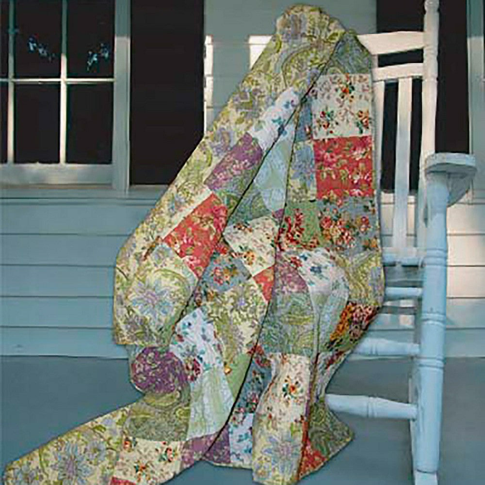 Wildflower Patchwork Block Quilt | Plow & Hearth