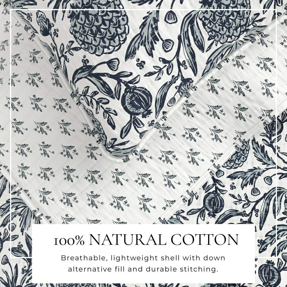 Bernice Coastal Printed Cotton Quilt Set | Plow & Hearth