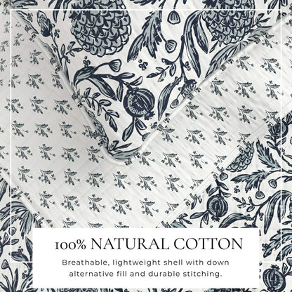 Bernice Coastal Printed Cotton Quilt Set | Plow & Hearth