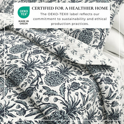 Bernice Coastal Printed Cotton Quilt Set | Plow & Hearth